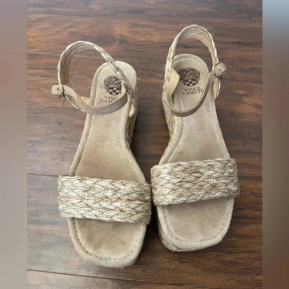 Vince Camuto Straw/Raffia Sandals-Size 9.5 - Picture 2 of 11